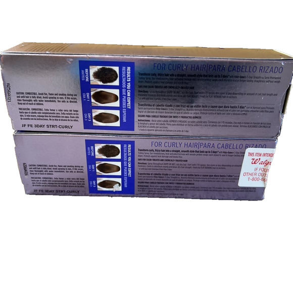 John Frieda Frizz Ease 3 Day Straight Spray Curly Hair Semi-Perm 3.5 oz Lot of 2 - Picture 2 of 2